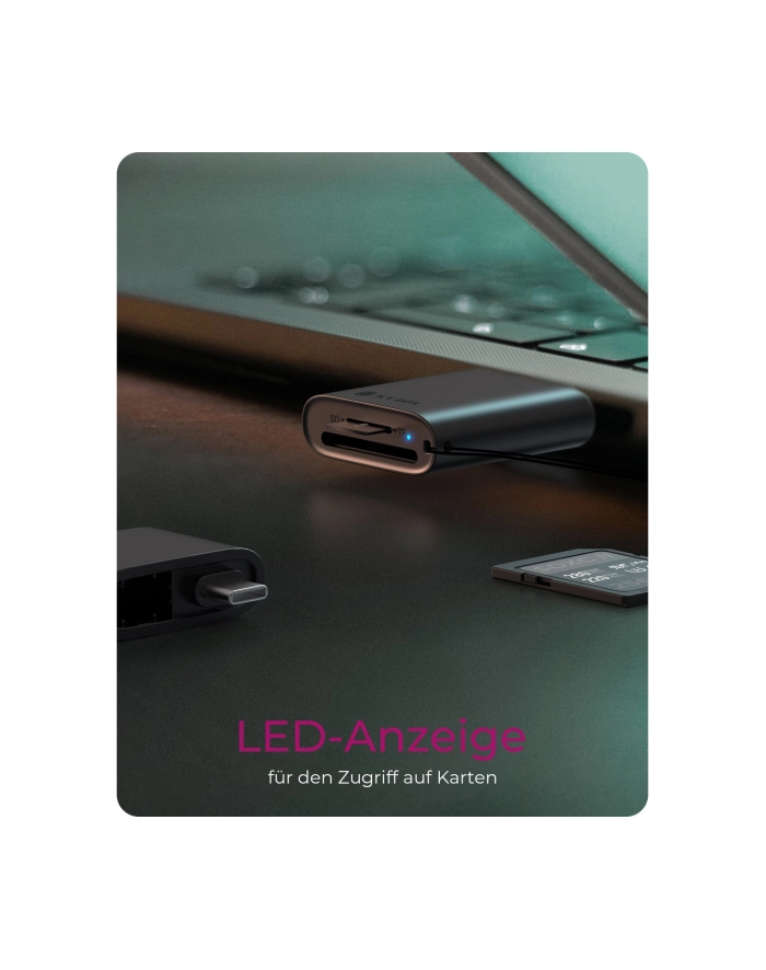 Czytnik kart Flash Icy box 2w1 USB-A/C (IBCR204CU3) główny