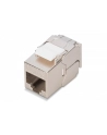 Digitus Professional Krótki moduł (gniazdo) keystone RJ45 (8P8C) kat.6A, STP, ekranowany, beznarzędziowy, stalowy DN-93615-S - nr 1
