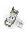 Digitus Professional Krótki moduł (gniazdo) keystone RJ45 (8P8C) kat.6A, STP, ekranowany, beznarzędziowy, stalowy DN-93615-S - nr 2