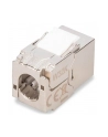 Digitus Professional Krótki moduł (gniazdo) keystone RJ45 (8P8C) kat.6A, STP, ekranowany, beznarzędziowy, stalowy DN-93615-S - nr 5