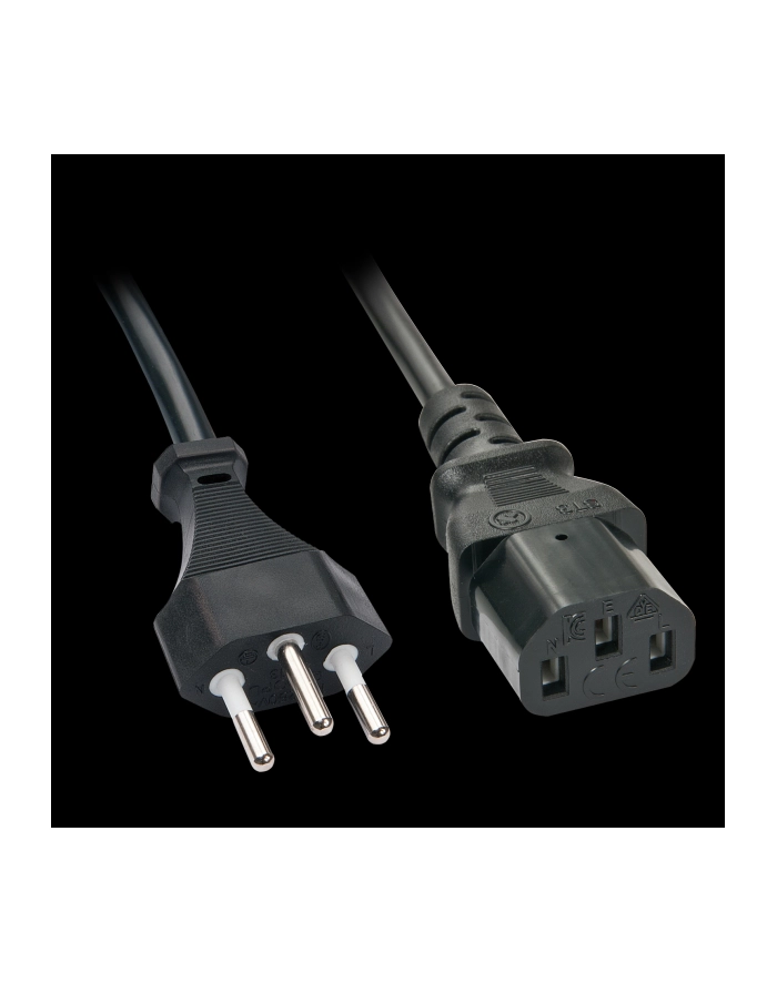 Lindy Kabel zasilający typ Szwajcaria C13 2m (30417) główny