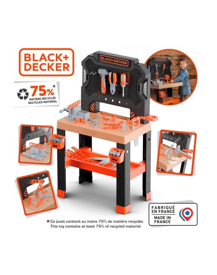Smoby Black & Decker Warsztat Bricolo One Narzędzia Akcesoria 360739 główny