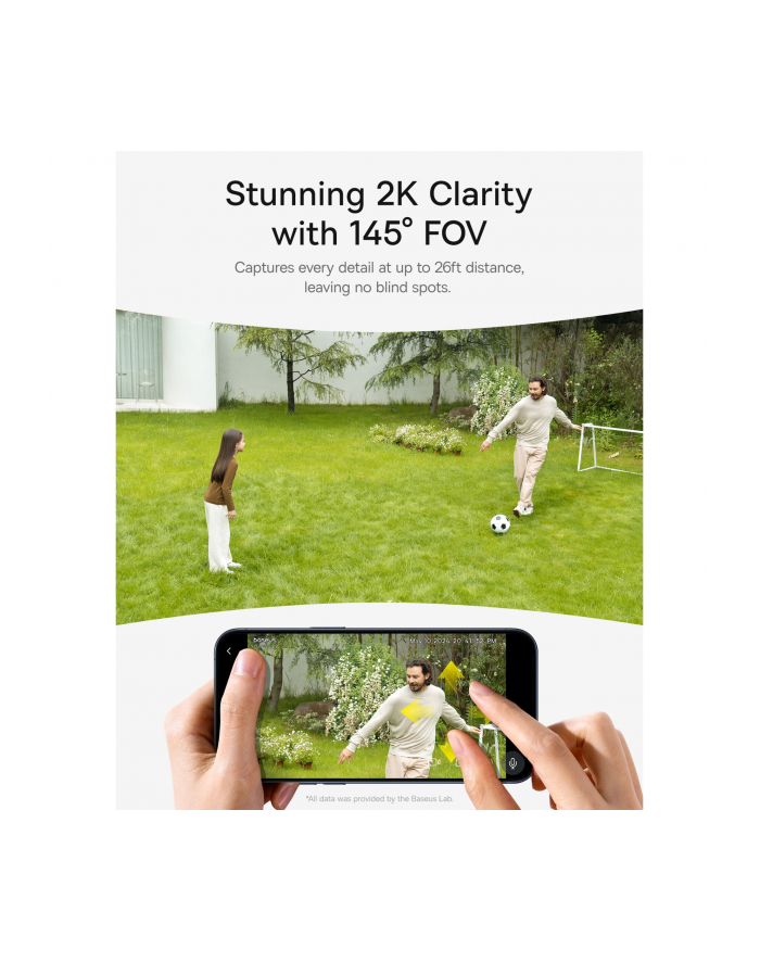 Baseus Security S1 Bezprzewodowa Monitoring 2K główny