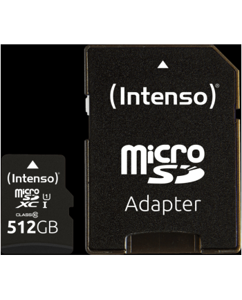 Intenso microSDXC 512GB C10 UHS-I Professional + Adapter