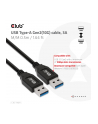 Club3D cac-1409 usb usb 3.2 gen 2 (3.1 gen 2) 0,5 m usb a czarny (55624591) - nr 3