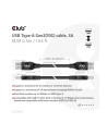 Club3D cac-1409 usb usb 3.2 gen 2 (3.1 gen 2) 0,5 m usb a czarny (55624591) - nr 4