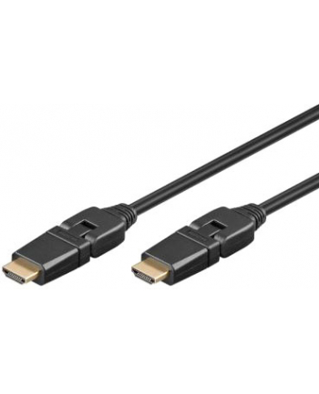 KABEL HIGH SPEED HDMI 360° ETHERNET 2M CZARNY 61286 GOOBAY nr 1