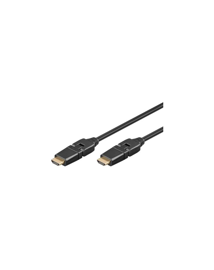 KABEL HIGH SPEED HDMI 360° ETHERNET 2M CZARNY 61286 GOOBAY główny