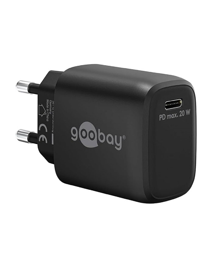 SZYBKA ŁADOWARKA USB-C™ PD (20 W) CZARNA 65405 GOOBAY główny