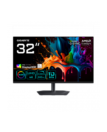 Gigabyte 32'' MO32U2 4K (UHD) QD-OLED Gaming Monitor 16:9 DP/HDMI/USB-C 240 Hz nr 1