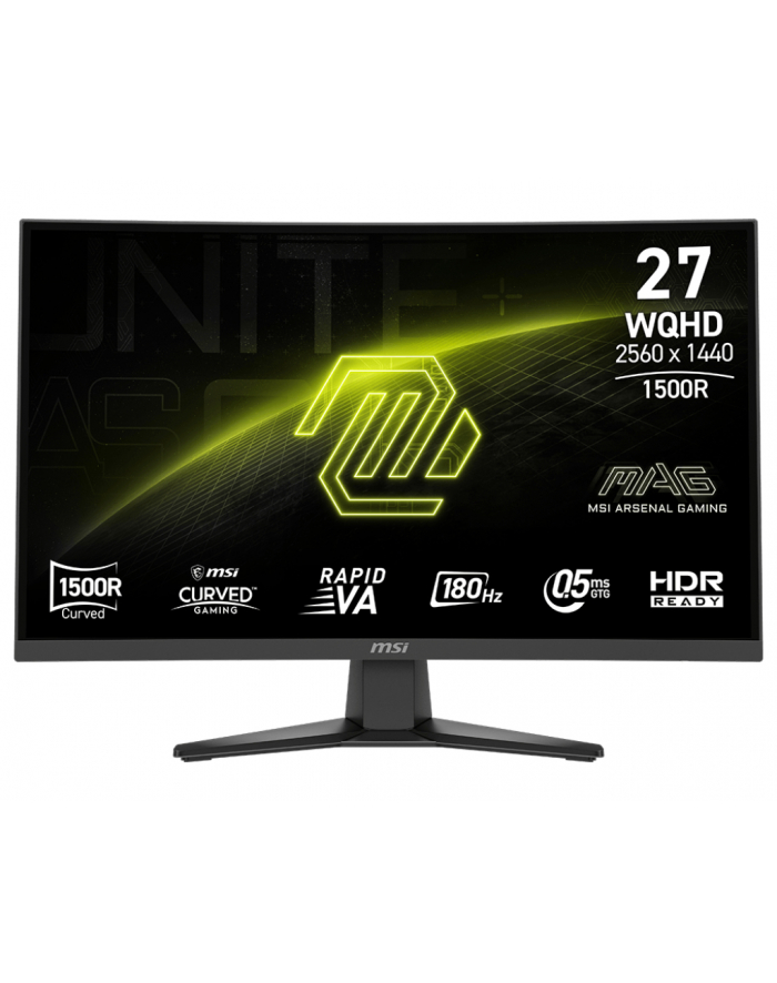 Msi 27'' MAG 275CQFDE E18 (9S63CE91H002) WQHD Curved Rapid VA LED 16:9 180 Hz Gaming Monitor główny
