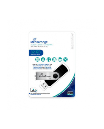 Mediarange MediaRange 32GB USB 2.0 + MicroUSB (MR932) nr 2