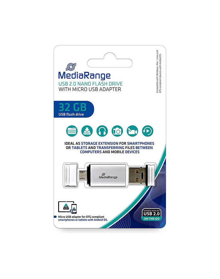 Mediarange MediaRange 32GB USB 2.0 + MicroUSB (MR932) główny