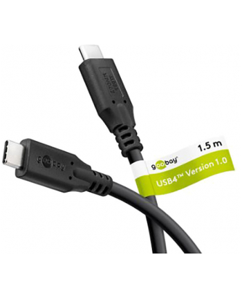 Goobay Kabel Usb-c, USB4, 100 W, 20 Gbit/s, Power Delivery, 1,5 m