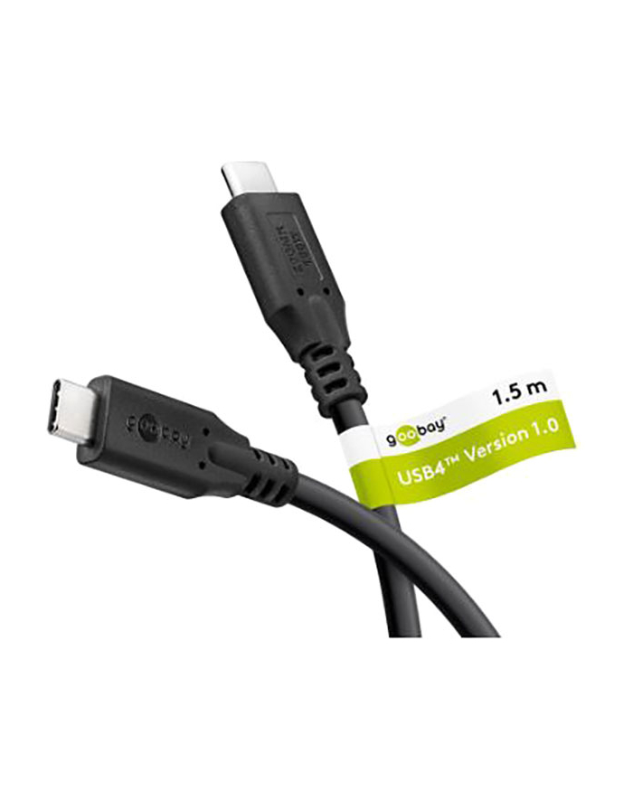 Goobay Kabel Usb-c, USB4, 100 W, 20 Gbit/s, Power Delivery, 1,5 m główny