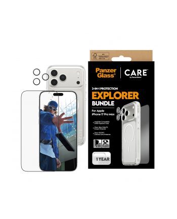 Panzerglass Zestaw Ochronny Care By Flagship Explorer 3W1 Etui Szkło Lens Do Iphone 17 Pro Max nr 1