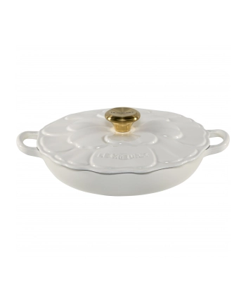 Le Creuset Gourmet-Profitopf Blume 26 cm BIAŁY