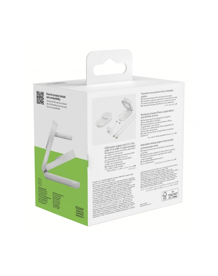 Belkin UltraCharge 25W Qi2 indu. 3-w-1 stacja Ladujaca WIZ037kqWH główny