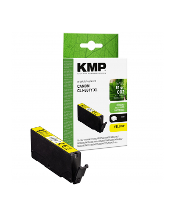KMP Tinte yellow ersetzt Canon CLI-551 Y XL 6446B001 nr 1