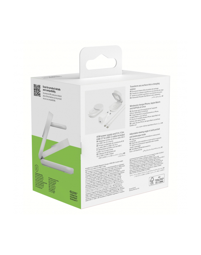 Belkin UltraCharge 25W Qi2 indu. 3-w-1 stacja Ladujaca WIZ037kqWH główny