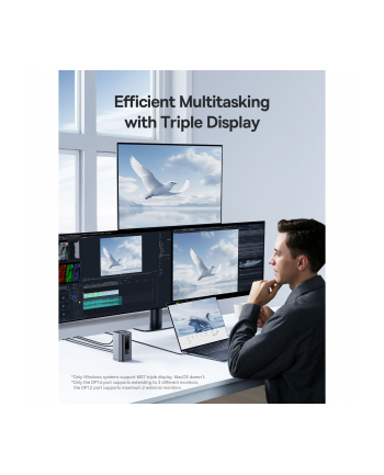 Baseus Spacemate Series 11-w-1 (WIN) stacja dokujaca, szary nr 2