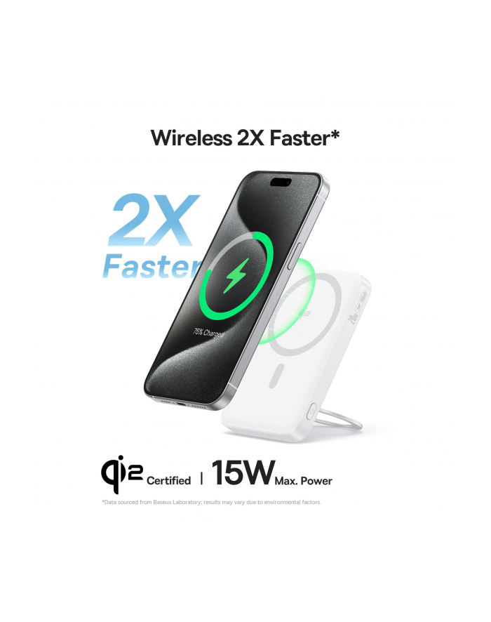 Baseus PicoGo Qi2 Power Bank 5000mAh 20W Weiß główny
