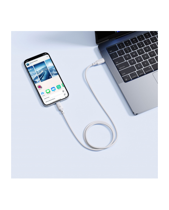 Baseus Silky Series ladowarka Type-C na iP 20W 2m Moon bialy nr 2