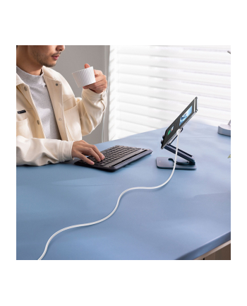 Baseus Silky Series ladowarka Type-C na iP 20W 2m Moon bialy nr 1