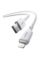 Baseus Silky Series ladowarka USB na iP 2.4A 2m bialy - nr 3