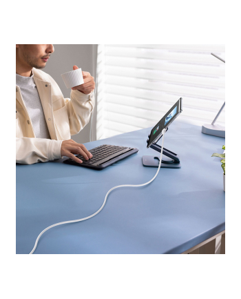 Baseus Silky Series ladowarka USB na iP 2.4A 2m bialy nr 1