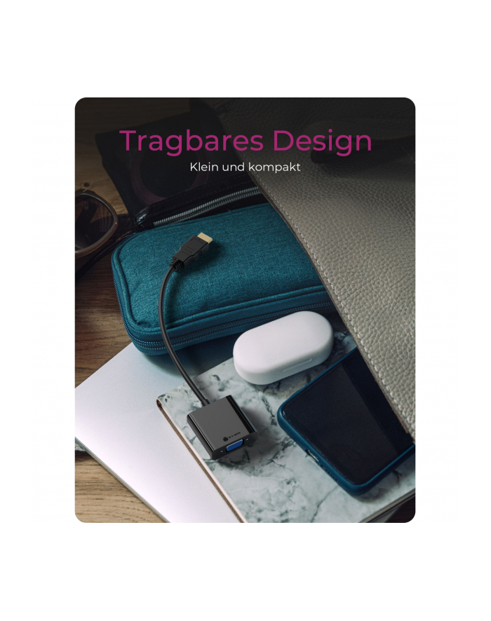 ICY BOX IB-AC502a HDMI A-Typ zu VGA Adapter główny