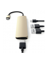 Satechi Type-C USB Passthrough HDMI Hub gold - nr 10