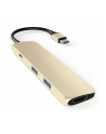 Satechi Type-C USB Passthrough HDMI Hub gold - nr 1