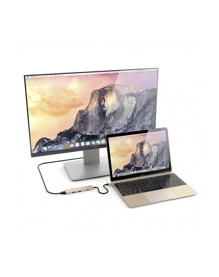 Satechi Type-C USB Passthrough HDMI Hub gold główny