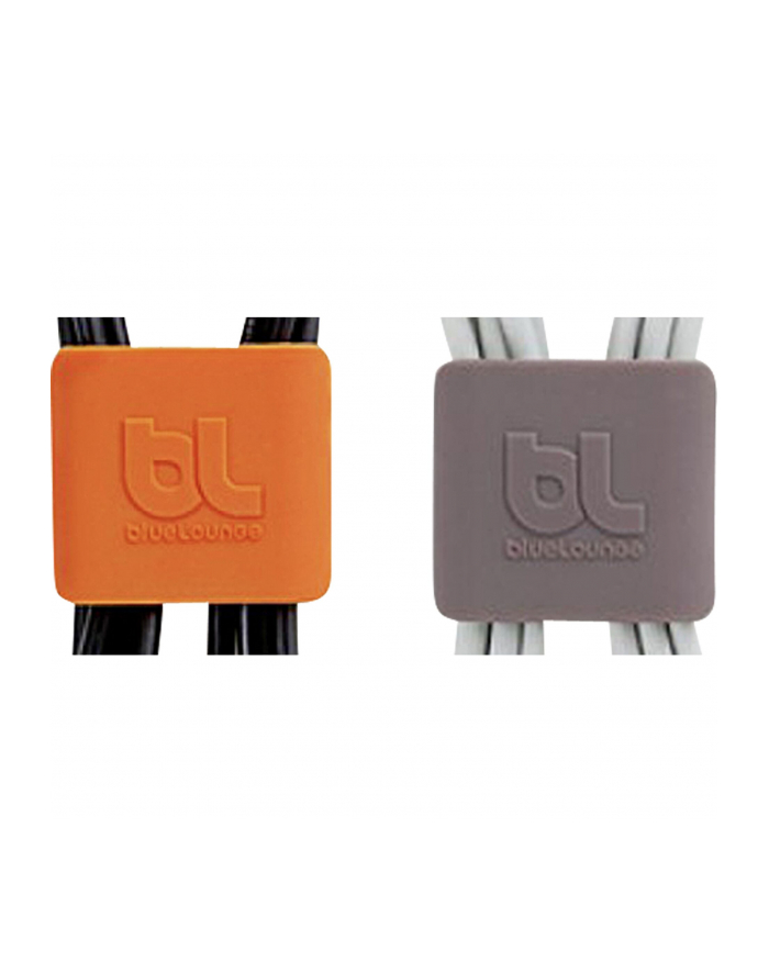 Bluelounge CableClip Medium, Dark Grey 'amp; Orange główny