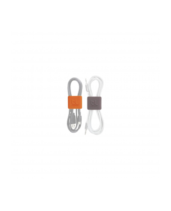Bluelounge CableClip Medium, Dark Grey 'amp; Orange