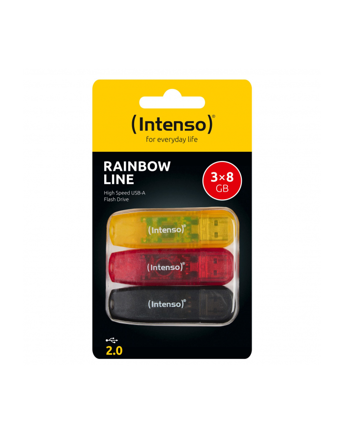 Intenso Rainbow Line         8GB USB Stick 2.0  Multipack x3 bunt główny