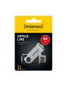 Intenso Office Line         64GB USB Stick 3.2  srebrny-czarny - nr 2