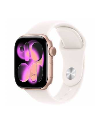 Apple Watch 11 42mm GPS Alu S/M Sport Band rose gold/light blush