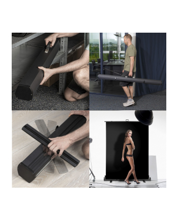 walimex pro Roll-up Panel Background 155x200cm black