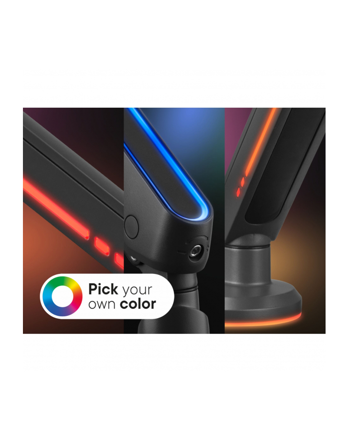 oneforall One for All uchwyt do monitora Experience RGB Single Black 8110 główny