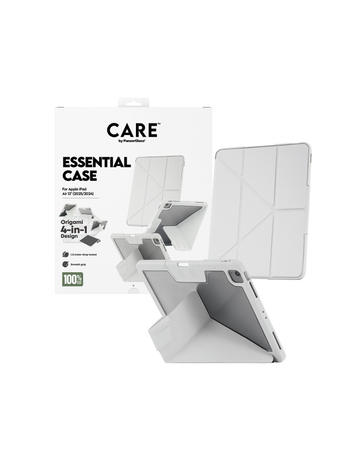 CARE by PanzerGlass TPU Essential etui iPad Air 13 szary główny