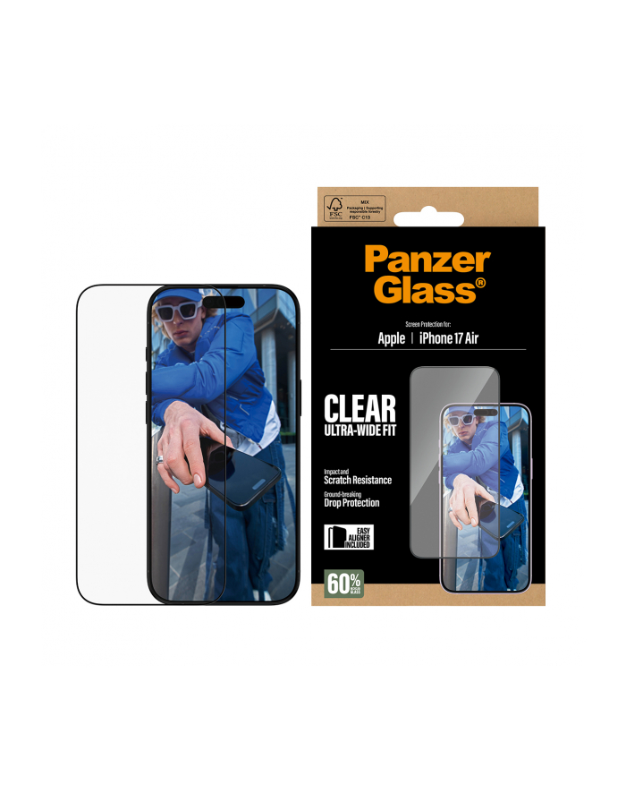 PanzerGlass iP 17 Air UWF EasyAligner główny