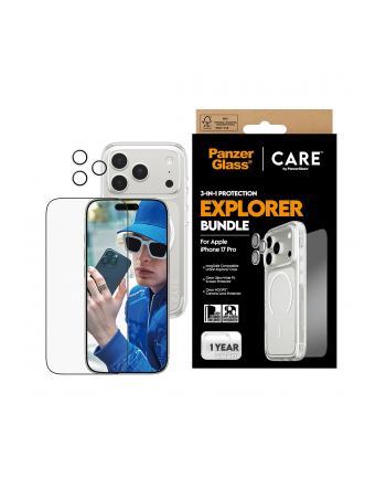 Panzerglass Zestaw Ochronny Care By Flagship Explorer 3W1 Etui Szkło Lens Do Iphone 17 Pro nr 1