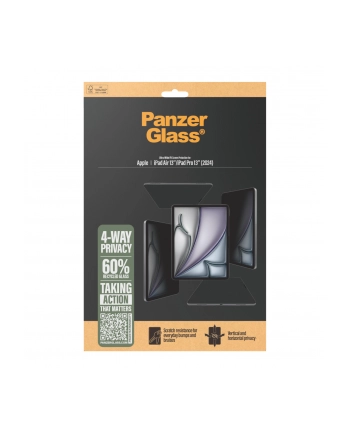 PanzerGlass 4-Way Privacy Screen Pczerwonyector iPad Air 13 / 13 Pro