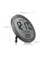 KIENZLE DCF Radio-Control.Wall Clock w.Room Temp.Display anthr. - nr 5