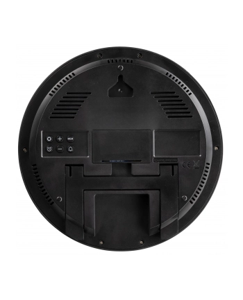KIENZLE DCF Radio-Control. Wall Clock w. Room Temp.Display black nr 1