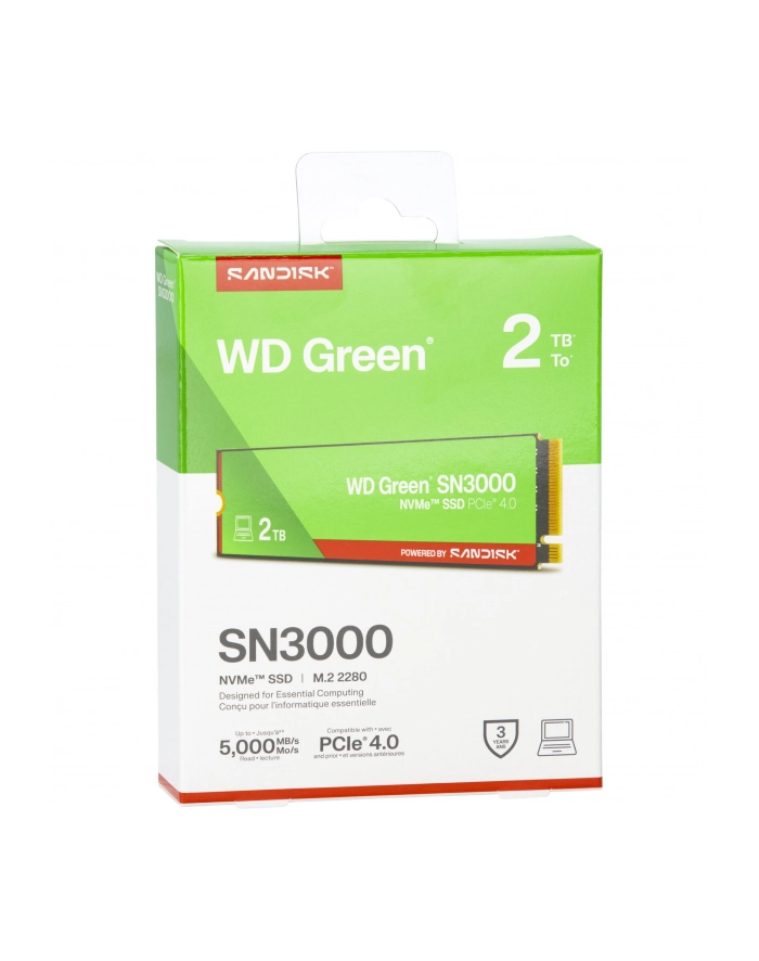 Western Digital Green SSD    2TB M.2 2280 PCI 4.0 SN3000 główny