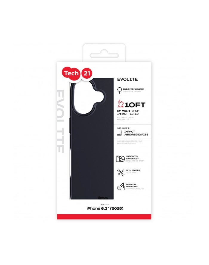 tech 21 Tech21 EvoLite etui z MagSafe MagSafe do iPhone 17 czarny główny