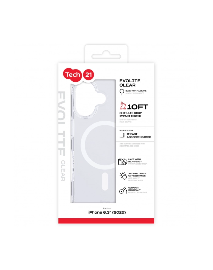 tech 21 Tech21 EvoLite etui z MagSafe do iPhone 17 przezroczysty główny